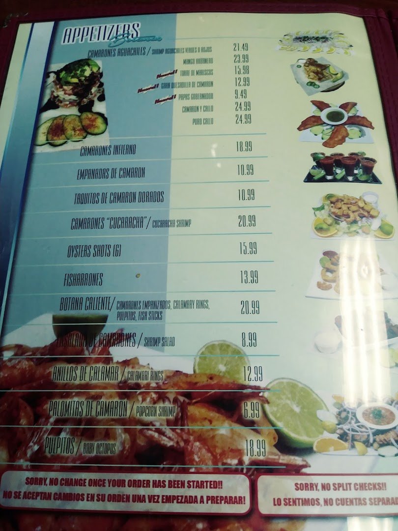 Dining room with seafood restaurant seating