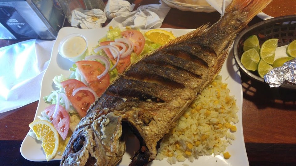 Fried Fish Mojarra Plate